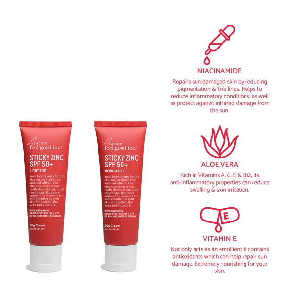 【日差しを強力ブロック!】ジンク配合-SPF50+ クリームファンデタイプ 日焼け止め(2色)