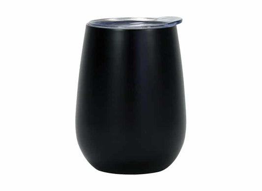 ワインタンブラー【ブラック】【保冷二重構造】Wine Tumbler – Double Walled – Stainless Steel - Black