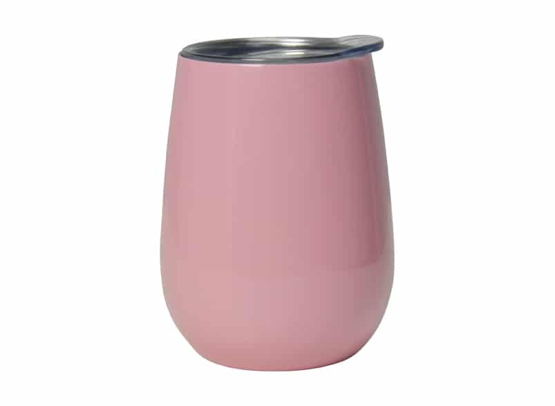 ワインタンブラー 【ピンク（グロスキャンディー）】【保冷二重構造】Wine Tumbler – Double Walled – Stainless Steel - Gloss Candy